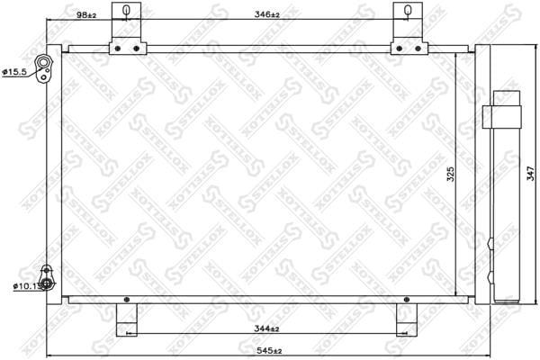 1045567SX Stellox AC Condenser
