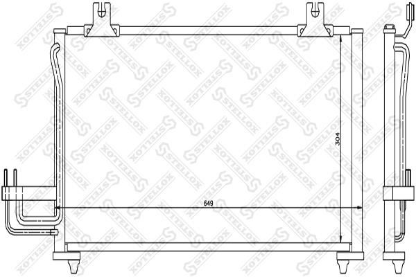 1045626SX Stellox AC Condenser