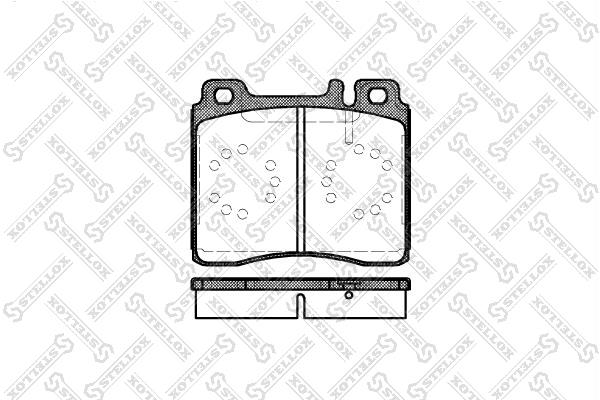 431000BSX Stellox Brake pad set