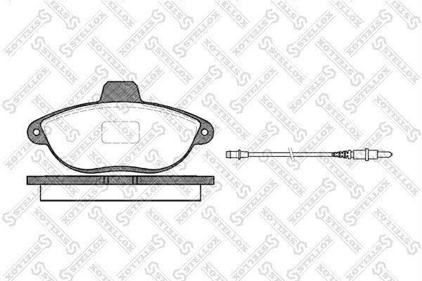 613002BSX Stellox Brake pad set