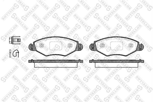 Stellox 654 020B-SX Brake Pad Set, disc brake 654020BSX