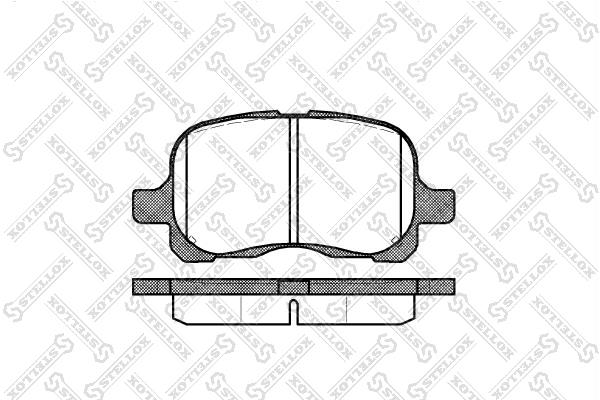 Stellox 663 000-SX Brake Pad Set, disc brake 663000SX