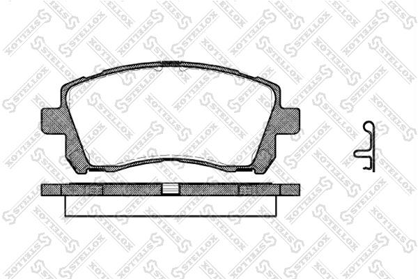 Stellox 666 002L-SX Brake Pad Set, disc brake 666002LSX