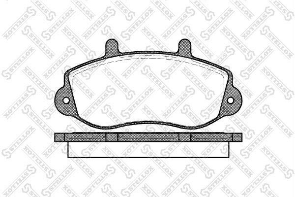 Stellox 689 000B-SX Brake Pad Set, disc brake 689000BSX