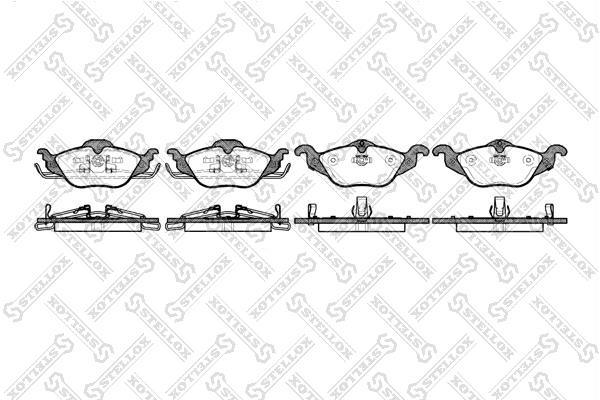 Brake pad Opel Astra F: 695002BSX Stellox Brake pad set