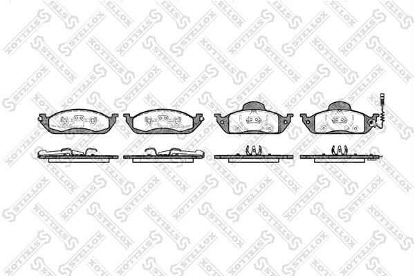 Stellox 708 001B-SX Brake Pad Set, disc brake 708001BSX