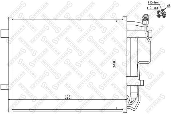 1045710SX Stellox AC Condenser