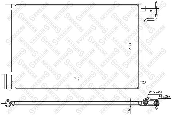1045739SX Stellox AC Condenser