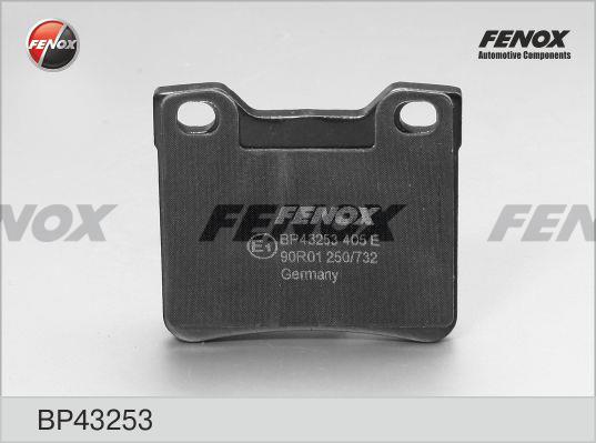 Fenox BP43253 Brake Pad Set, disc brake BP43253