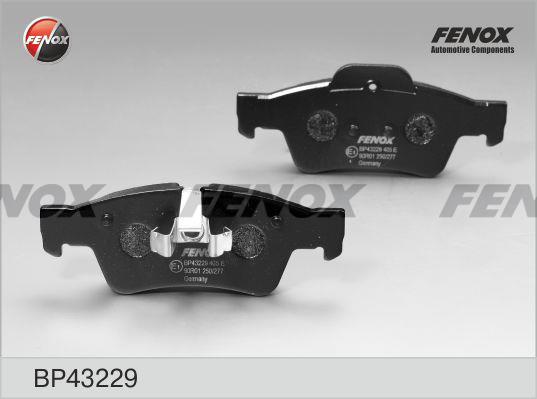 Fenox BP43229 Brake Pad Set, disc brake BP43229