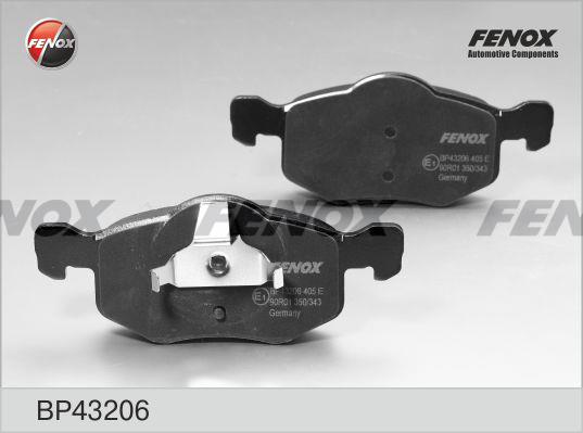 Fenox BP43206 Brake Pad Set, disc brake BP43206