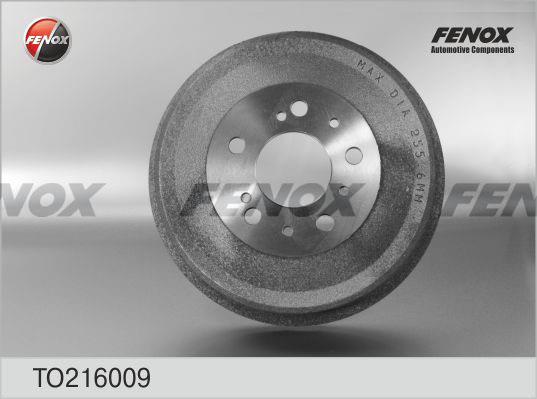 Fenox TO216009 Rear brake drum TO216009