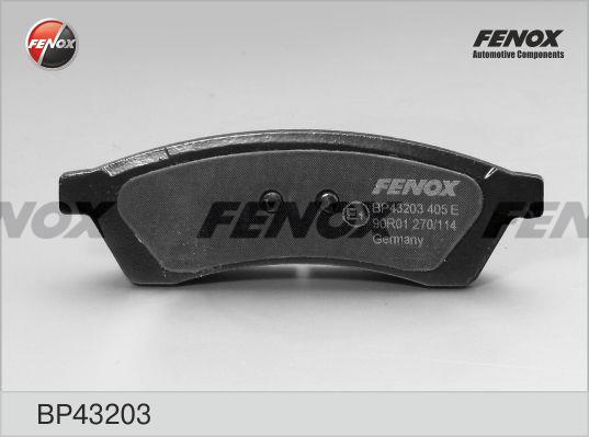 Fenox BP43203 Brake Pad Set, disc brake BP43203