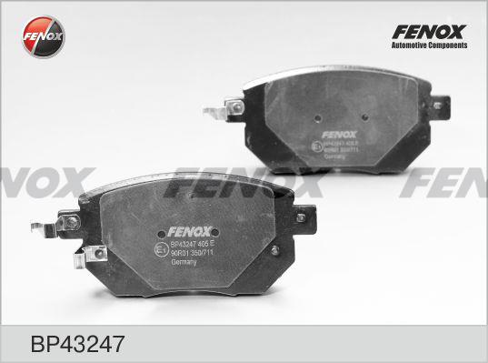 Fenox BP43247 Brake Pad Set, disc brake BP43247