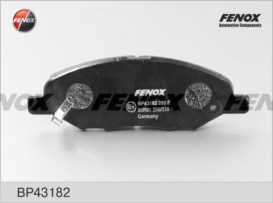 Fenox BP43182 Brake Pad Set, disc brake BP43182