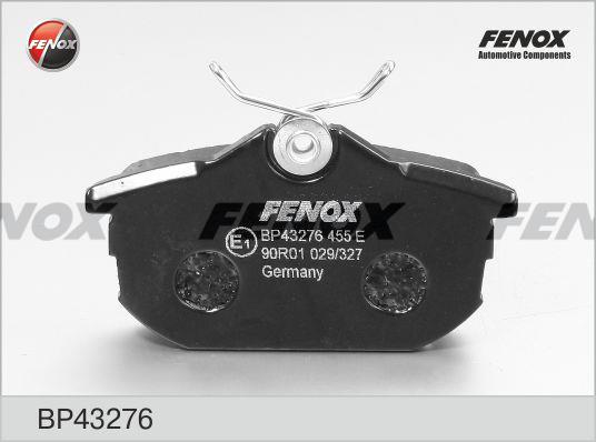 Fenox BP43276 Brake Pad Set, disc brake BP43276