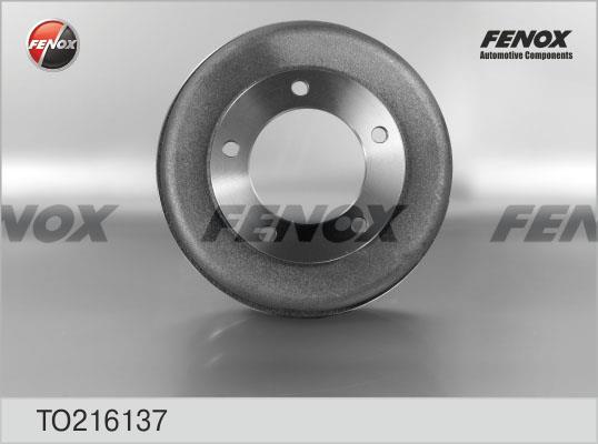Fenox TO216137 Rear brake drum TO216137