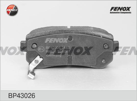 Fenox BP43026 Brake Pad Set, disc brake BP43026