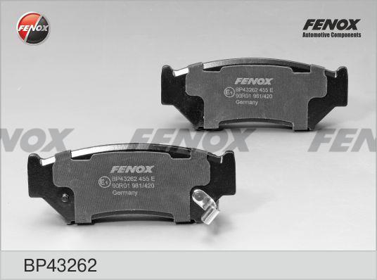 Fenox BP43262 Brake Pad Set, disc brake BP43262
