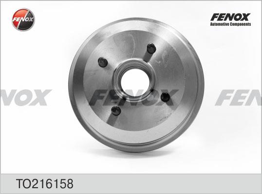 Fenox TO216158 Rear brake drum TO216158