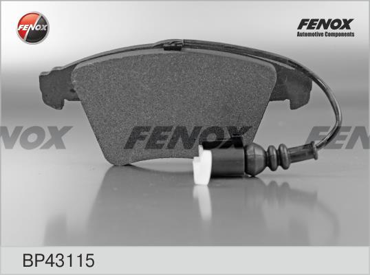 Fenox BP43115 Brake Pad Set, disc brake BP43115