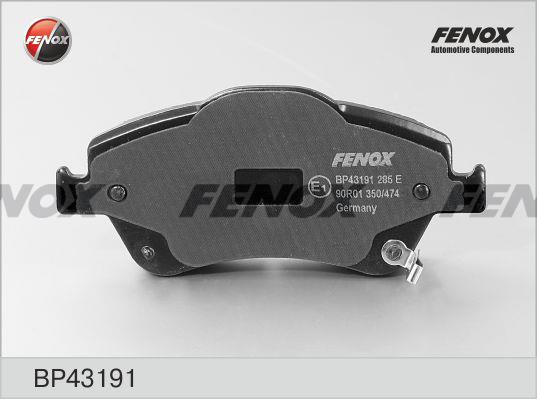 Fenox BP43191 Brake Pad Set, disc brake BP43191