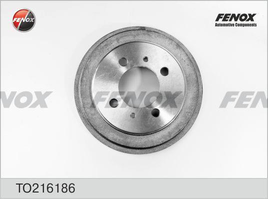 Fenox TO216186 Rear brake drum TO216186