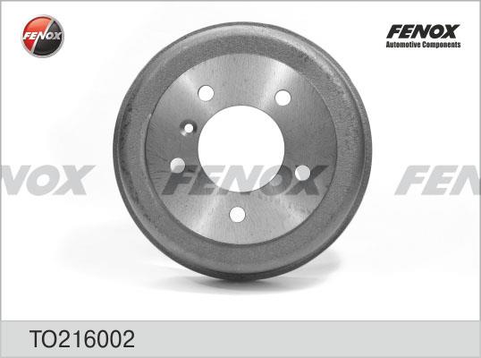 Fenox TO216002 Rear brake drum TO216002