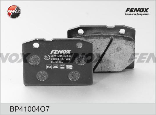 Fenox BP41004O7 Brake Pad Set, disc brake BP41004O7
