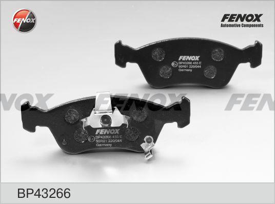 Fenox BP43266 Brake Pad Set, disc brake BP43266