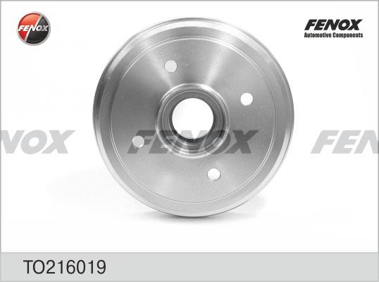 Fenox TO216019 Rear brake drum TO216019