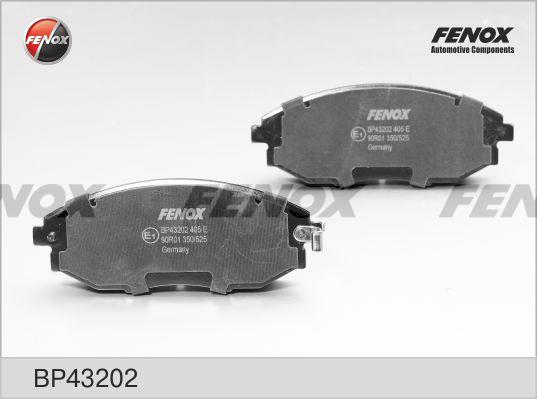 Fenox BP43202 Brake Pad Set, disc brake BP43202
