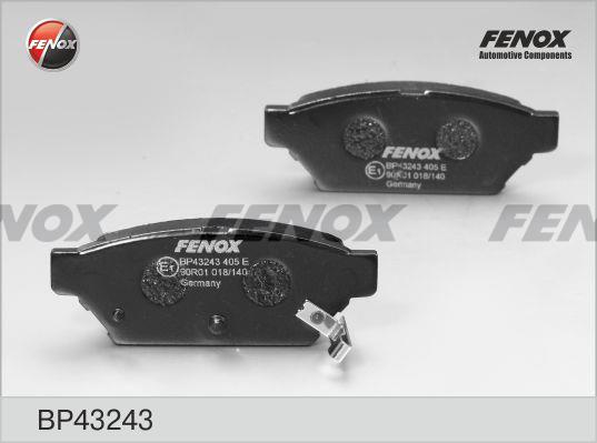 Fenox BP43243 Brake Pad Set, disc brake BP43243