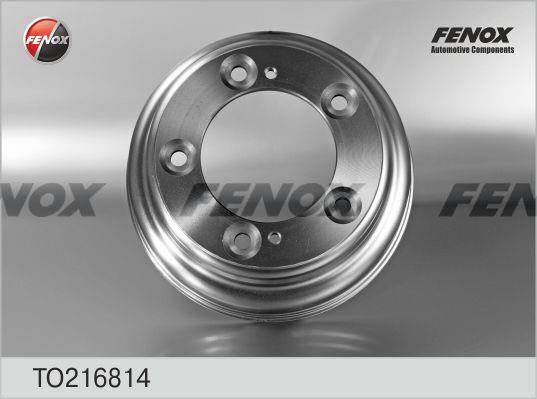 Fenox TO216814 Rear brake drum TO216814