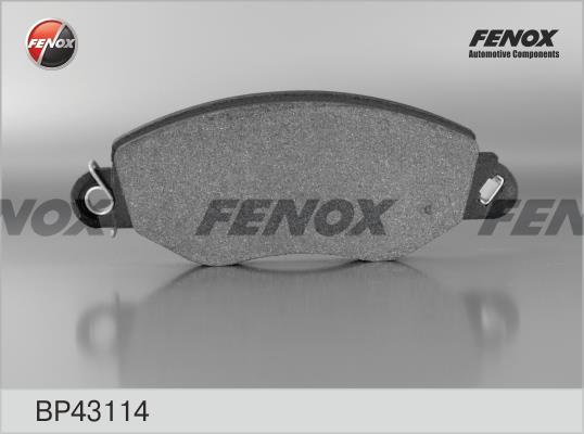 Fenox BP43114 Brake Pad Set, disc brake BP43114