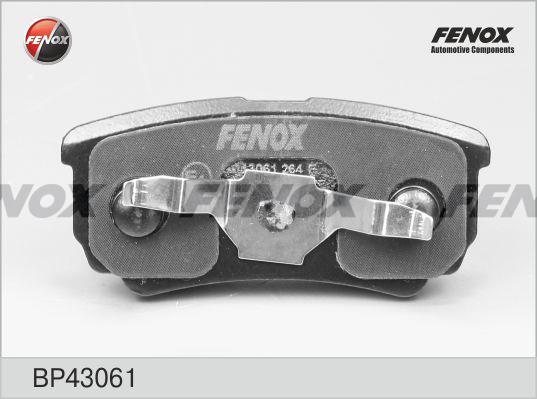 Fenox BP43061 Brake Pad Set, disc brake BP43061