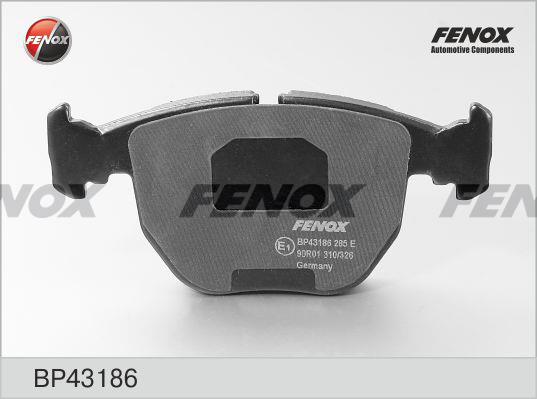 Fenox BP43186 Brake Pad Set, disc brake BP43186