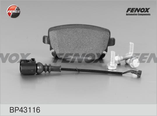 Fenox BP43116 Brake Pad Set, disc brake BP43116