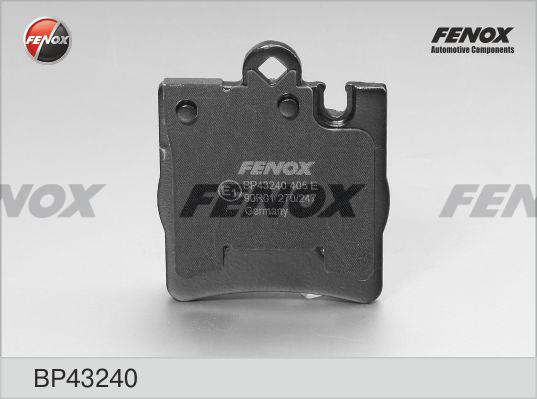 Fenox BP43240 Brake Pad Set, disc brake BP43240