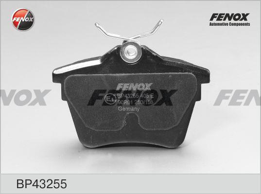 Fenox BP43255 Brake Pad Set, disc brake BP43255