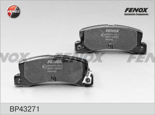 Fenox BP43271 Brake Pad Set, disc brake BP43271