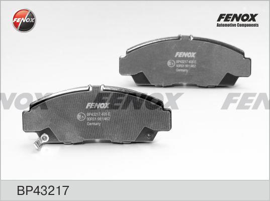 Fenox BP43217 Brake Pad Set, disc brake BP43217