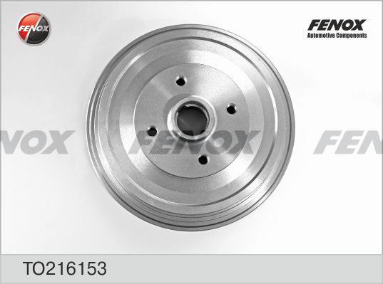 Fenox TO216153 Rear brake drum TO216153