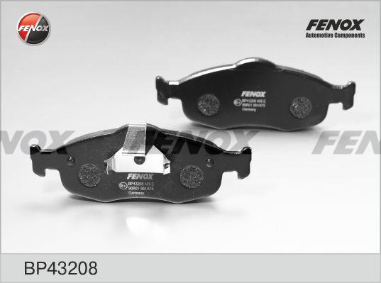 Fenox BP43208 Brake Pad Set, disc brake BP43208