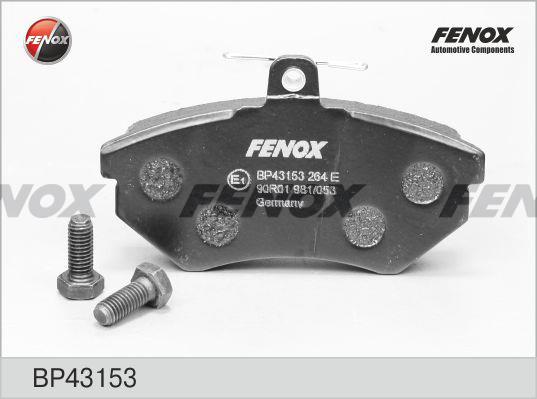 Fenox BP43153 Brake Pad Set, disc brake BP43153