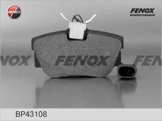 Fenox BP43108 Brake Pad Set, disc brake BP43108