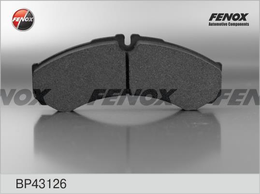 Fenox BP43126 Brake Pad Set, disc brake BP43126