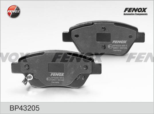 Fenox BP43205 Brake Pad Set, disc brake BP43205