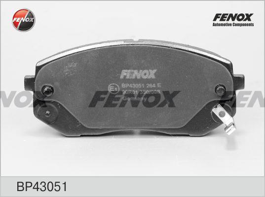 Fenox BP43051 Brake Pad Set, disc brake BP43051
