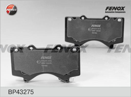 Fenox BP43275 Brake Pad Set, disc brake BP43275